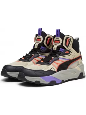 Stiefel PUMA TRINITY MID HYBRID 39232703 MÜSLIR/SCHWARZ/FEURIGE KORALLE