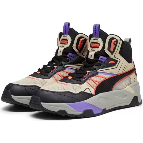  Stiefel PUMA TRINITY MID HYBRID 39232703 MÜSLIR/SCHWARZ/FEURIGE KORALLE 