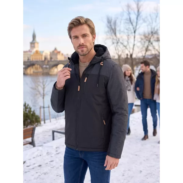  Herren-Winterjacke ALTISPORT NEROM SCHWARZ 