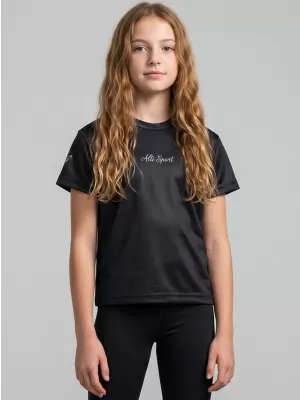 Funktionaler t -Shirt -Prämie von Kindern ALTISPORT VOJ/ALK075TR01 SCHWARZ