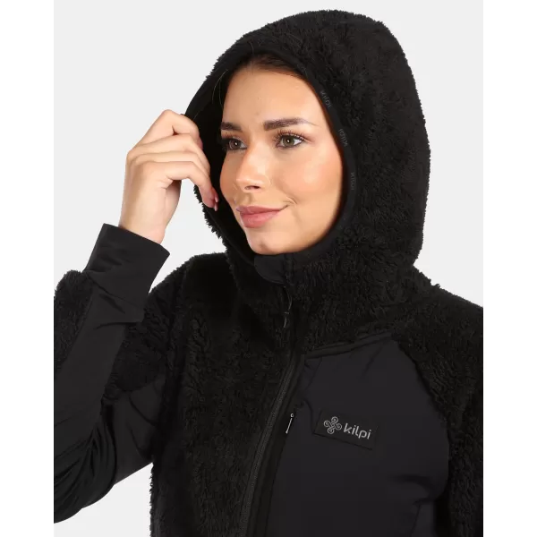  Fleece-Sweatshirt für Damen KILPI NORKA-W ZL0204KI SCHWARZ 