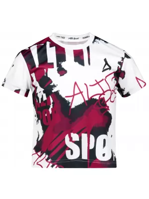 Funktionaler t -Shirt -Prämie von Kindern ALTISPORT VOJ/ALK076TR01 WEIß/WEIN