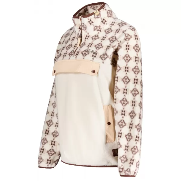 Fleece-Sweatshirt für Damen ALTISPORT GEMMY BEIGE 