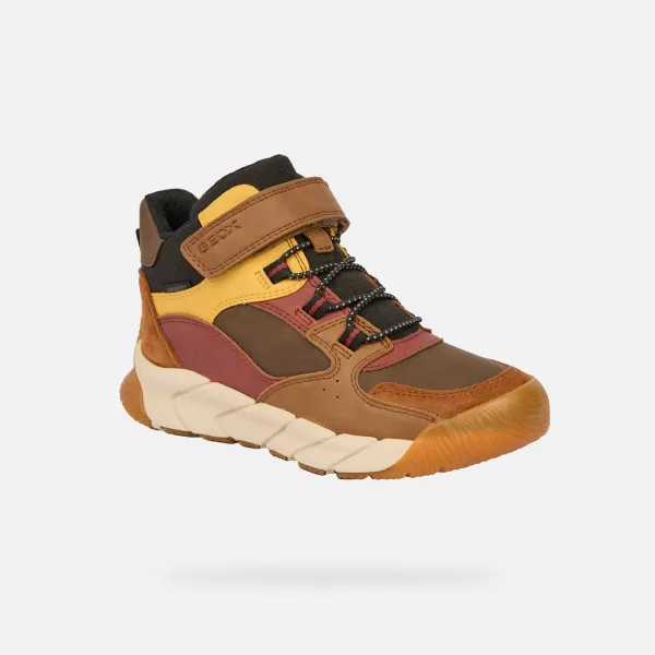  Stiefeletten für Jungen GEOX FLEXYPER PRO BOY B J56NBA0ME22C6FN6 BRAUN 