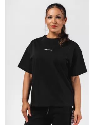 Übergroßes T-Shirt RESET 491 SCHWARZ Nebbia