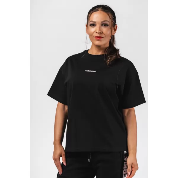  Übergroßes T-Shirt RESET 491 SCHWARZ Nebbia 
