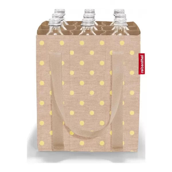  Tasche REISENTHEL BOTTLEBAG KAFFEE MIT METALLISCHEN PUNKTEN 