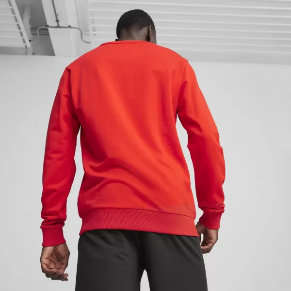  Herren -Sweatshirt PUMA TEAMGOAL CASUALS CREW NECK S 658592_01 PUMA ROT/PUMA WEIß 