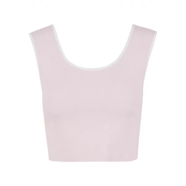  Damen-Tanktop URBAN CLASSICS TB7486A ERRÖTETES ROSA/WEIß/WEIß/SCHWARZ 