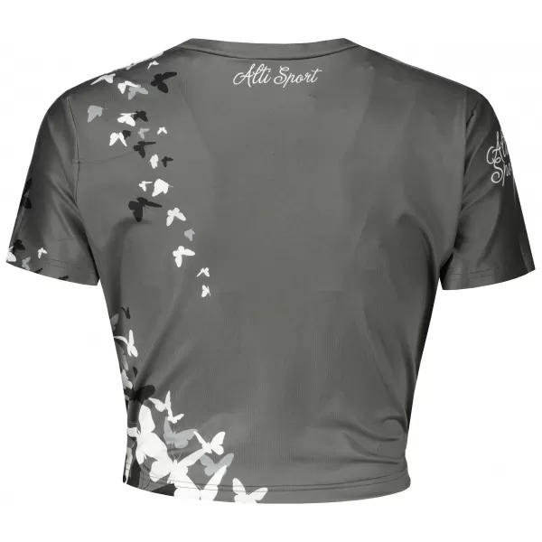 Funktionelles Premium-Crop-Top für Damen ALTISPORT VOJ/ALW022TR07 GRAU 