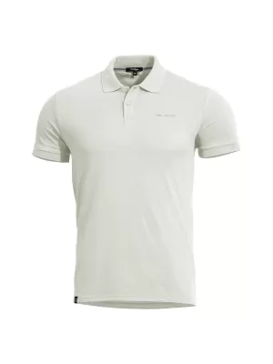Herren-T-Shirt mit Kragen PENTAGON MOTH PIQUET POLO SHIRT K09047 WEIß