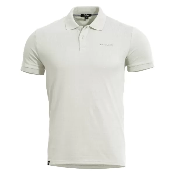  Herren-T-Shirt mit Kragen PENTAGON MOTH PIQUET POLO SHIRT K09047 WEIß 
