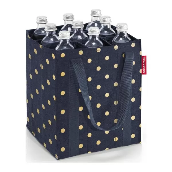  Tasche REISENTHEL BOTTLEBAG METALLISCHE PUNKTE BLAU 