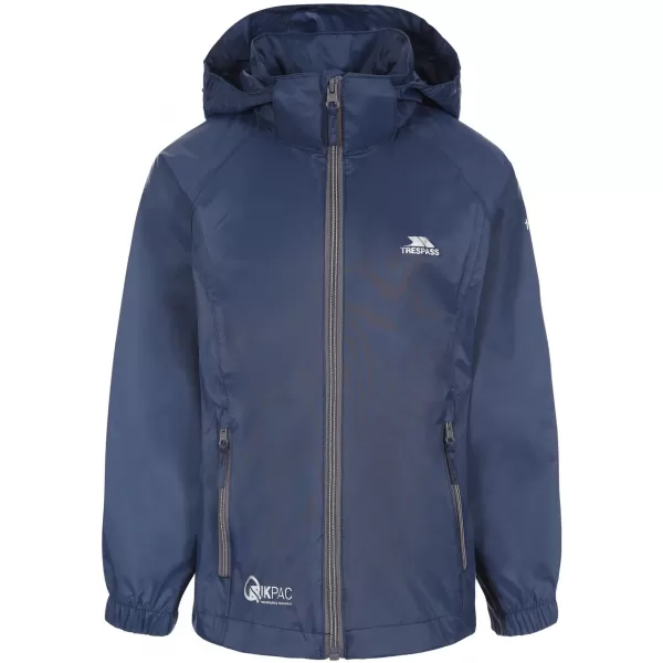  Wasserdichte Kinderjacke TRESPASS QIKPAC X MARINE/CARBON 