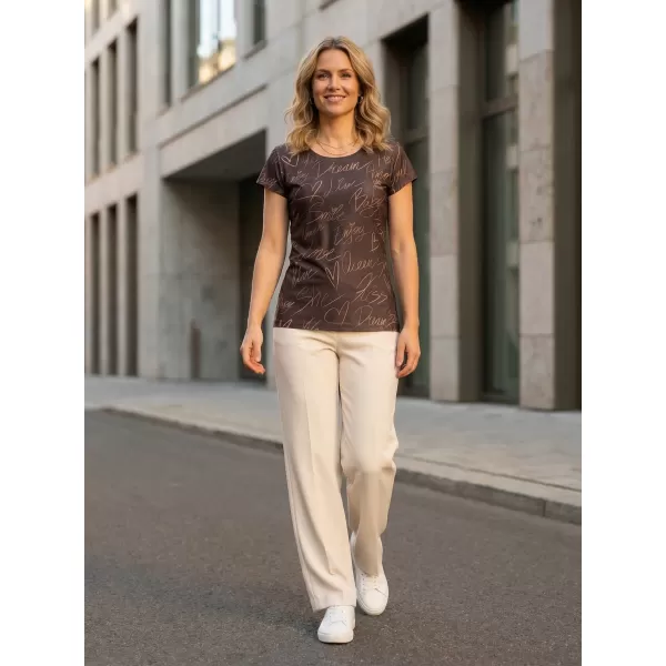  Damen Freizeitshirt Premium ALTISPORT VOJ/ALW084TR06 BRAUN 