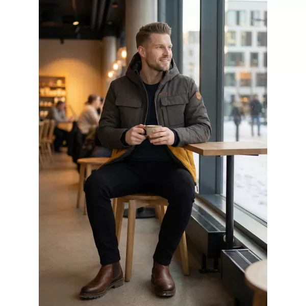  Herren-Winterjacke KIXMI VOLKER SENF 