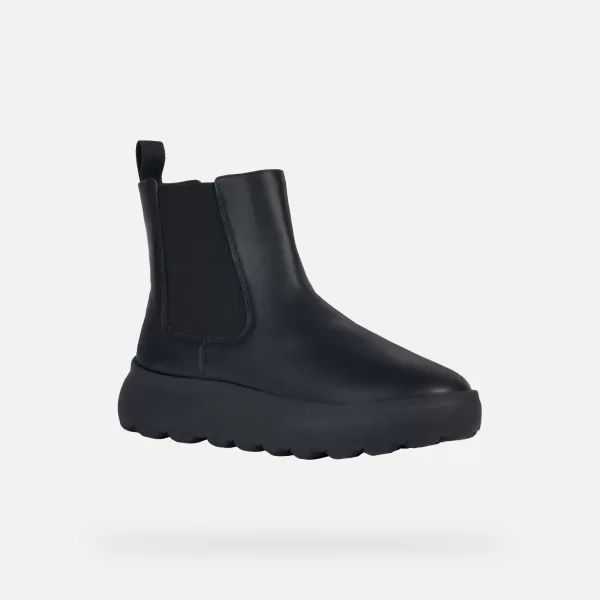  Damen-Stiefeletten GEOX SPHERICA EC4.1 SCHWARZ 