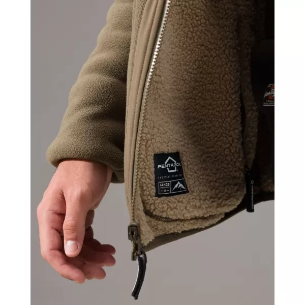  Fleece-Sweatshirt PENTAGON IANOS SHERPA 2 K09057 SCHWARZ/WOLFSGRAU 