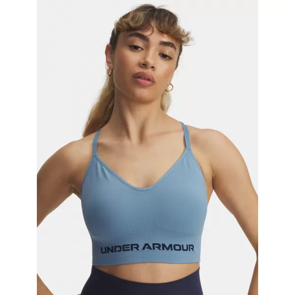  Damen-BH UNDER ARMOUR VANISH SEAMLESS LOW BRA 1384417-418 BLAU 