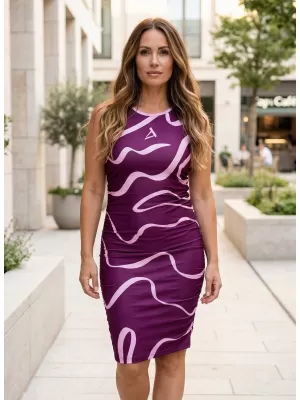 Premium-Kleid für Damen ALTISPORT VOJ/ALW088SAT03 ROSA