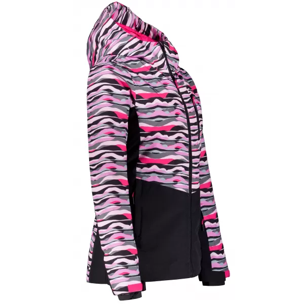  Winterjacke für Damen ALTISPORT GARDIN SCHWARZ/ROSA 