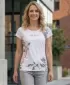 Frauen Freizeit t -Shirt Premium ALTISPORT VOJ/ALW119TR06 WEIß