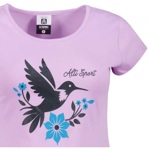  Frauen t -Shirt mit kurzen Ärmeln ALTISPORT ALW192122 ORCHIDEE 