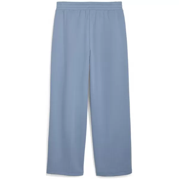  Damen PUMA ESS NATURE 2 0 COMFORT LOGO STRAIGHT PANTS FL OP 68808134 COOL BLAU 