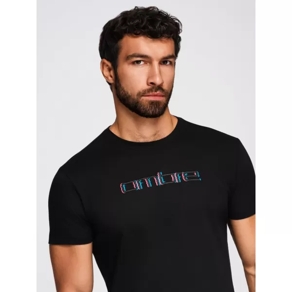  Hemd OMBRE OM-TSPT-0248 SCHWARZ 
