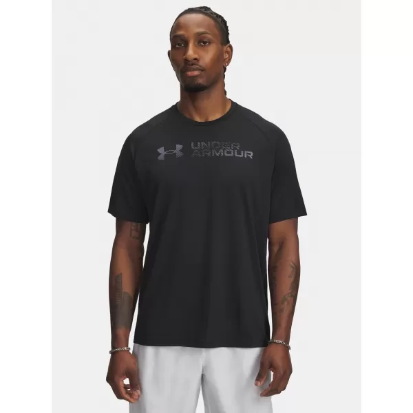 Herren-T-Shirt UNDER ARMOUR UA TECH REFLECTIVE SS 6005116-001 SCHWARZ 