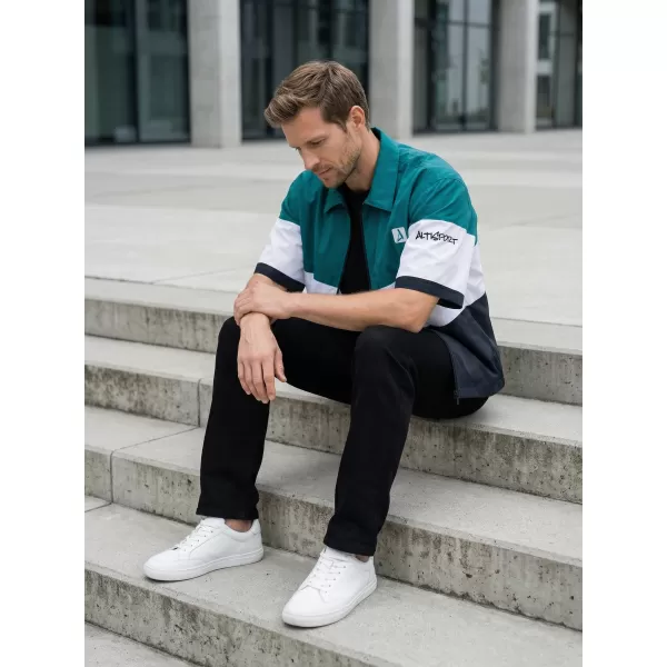  Premium-Herrenhemd ALTISPORT VOJ/ALM051KOS01 KEROSIN/SCHWARZ 