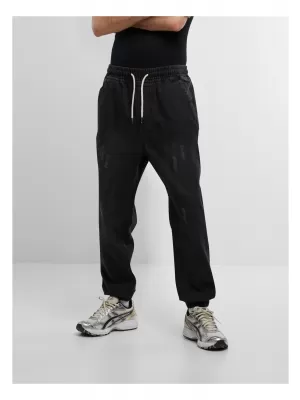 Herrenjeans URBAN CLASSICS TB7296 SCHWARZ GEWASCHEN