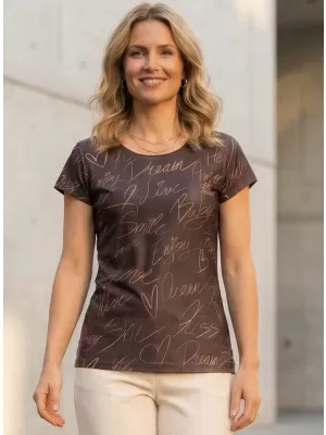 Damen Freizeitshirt Premium ALTISPORT VOJ/ALW084TR06 BRAUN