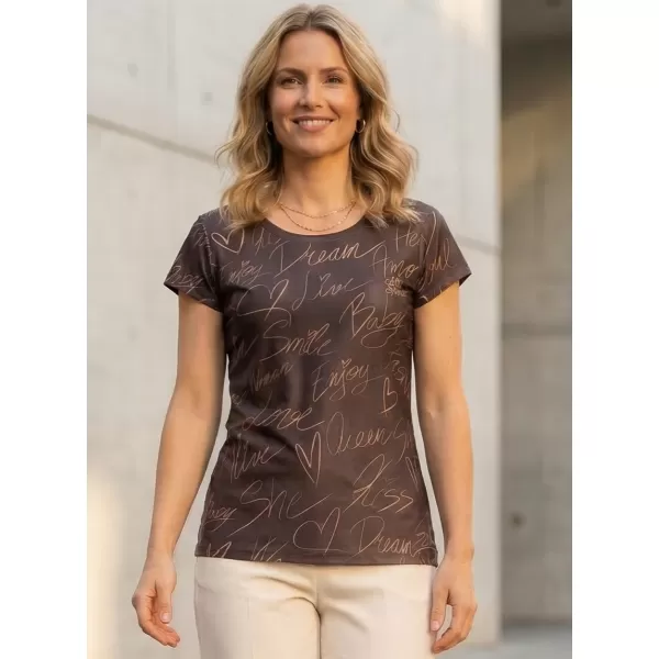  Damen Freizeitshirt Premium ALTISPORT VOJ/ALW084TR06 BRAUN 