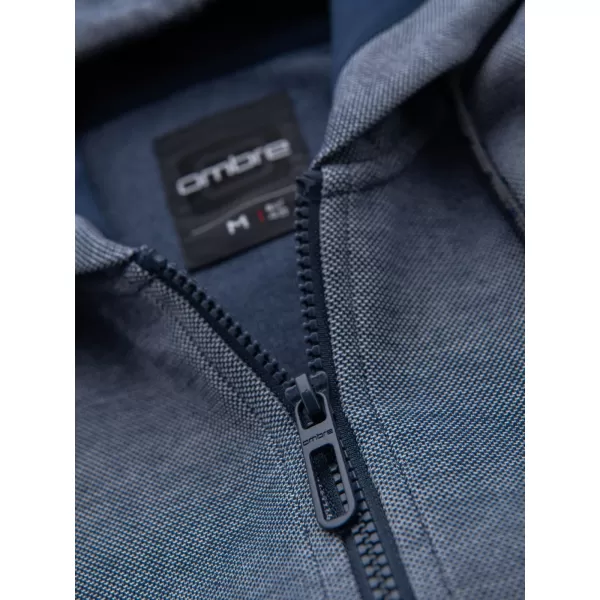  Herren -Sweatshirt OMBRE BLACK OM-SSZP-0210 MARINEBLAU 
