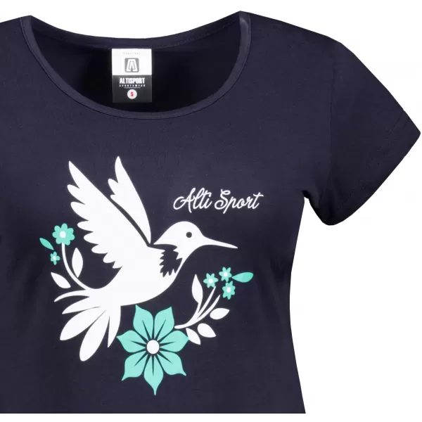  Frauen t -Shirt mit kurzen Ärmeln ALTISPORT ALW192122 MEERESBLAU 