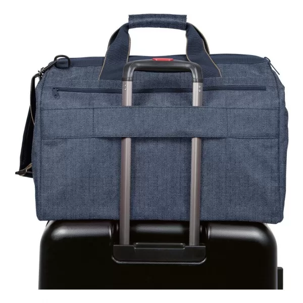  Tasche REISENTHEL ALLROUNDER L POCKET FISCHGRÄTENMUSTER DUNKELBLAU 