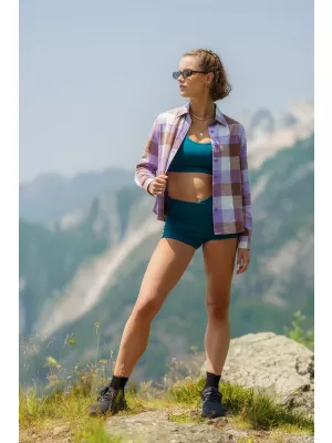 Frauenflanellhemd NORDBLANC HALCYON NBSSL8244 LILA