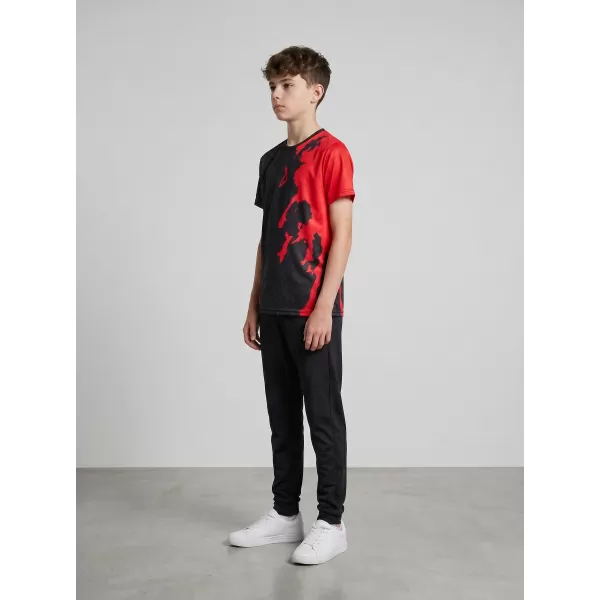  Funktionaler t -Shirt -Prämie von Kindern ALTISPORT VOJ/ALM112TR01 SCHWARZ 