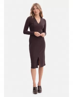 Kleid BEWEAR B307 DUNKLE SCHOKOLADE