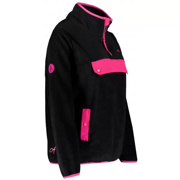  Fleece-Sweatshirt für Damen ALTISPORT GEMMY SCHWARZ 
