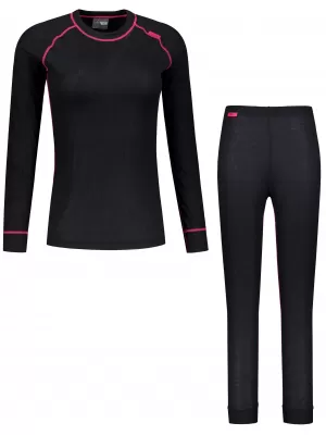 Thermo-Set für Damen ALTISPORT GOLDA SCHWARZ/ROSA