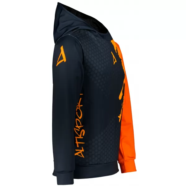  Funktionaler Sweatshirt -Premium von Männern ALTISPORT VOJ/ALM112MI01 SCHWARZFLUO ORANGE 