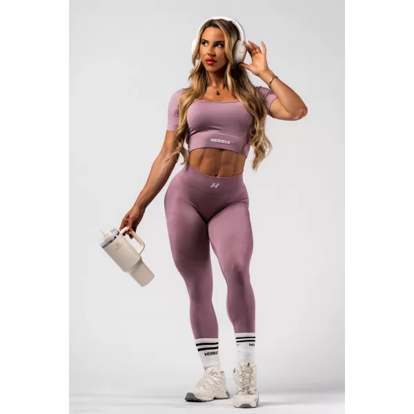 Shaping nahtlose Maximum-Push-up-Leggings FLOW SEAMLESS 497 PINK Nebbia 