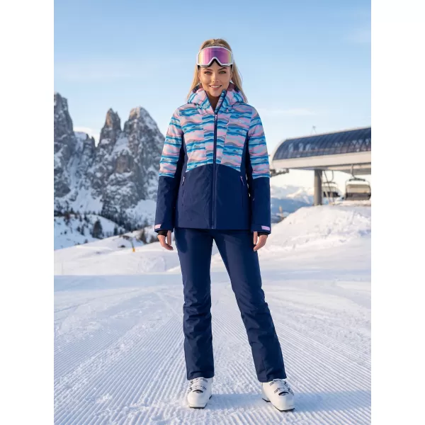  Winterjacke für Damen ALTISPORT GELSI DUNKELBLAU 