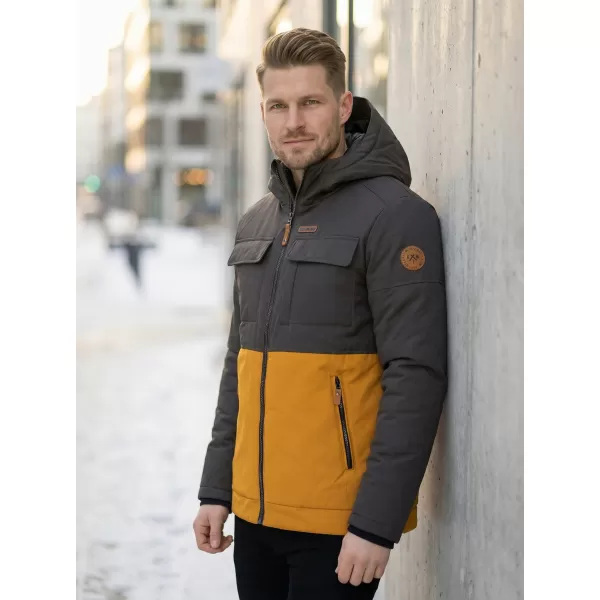  Herren-Winterjacke KIXMI VOLKER SENF 