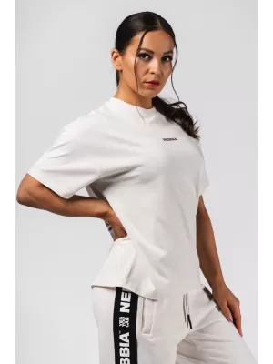 Übergroßes T-Shirt RESET 491 CREAM Nebbia