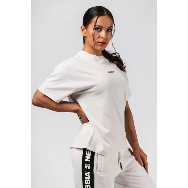  Übergroßes T-Shirt RESET 491 CREAM Nebbia 