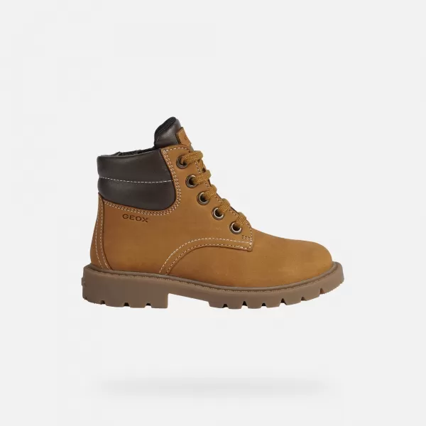  Stiefeletten für Jungen GEOX SHAYLAX J16FAB032BCC0930 HELLBRAUN 