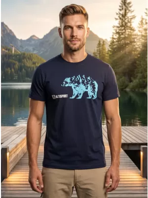 Herren t -Shirt mit kurzen Ärmeln ALTISPORT ALM193129 MEERESBLAU